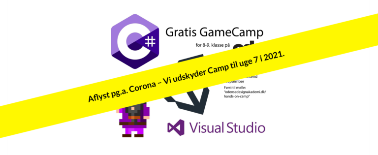 Tilmeld dig til Game camp 2020 (UDSKUDT pga corona, læs beskrivelse)